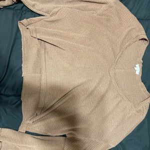 brand new never worn cropped long sleeve top